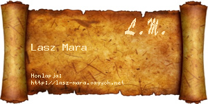 Lasz Mara névjegykártya